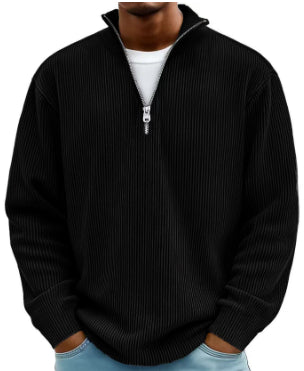 Men's casual shirt top in Black