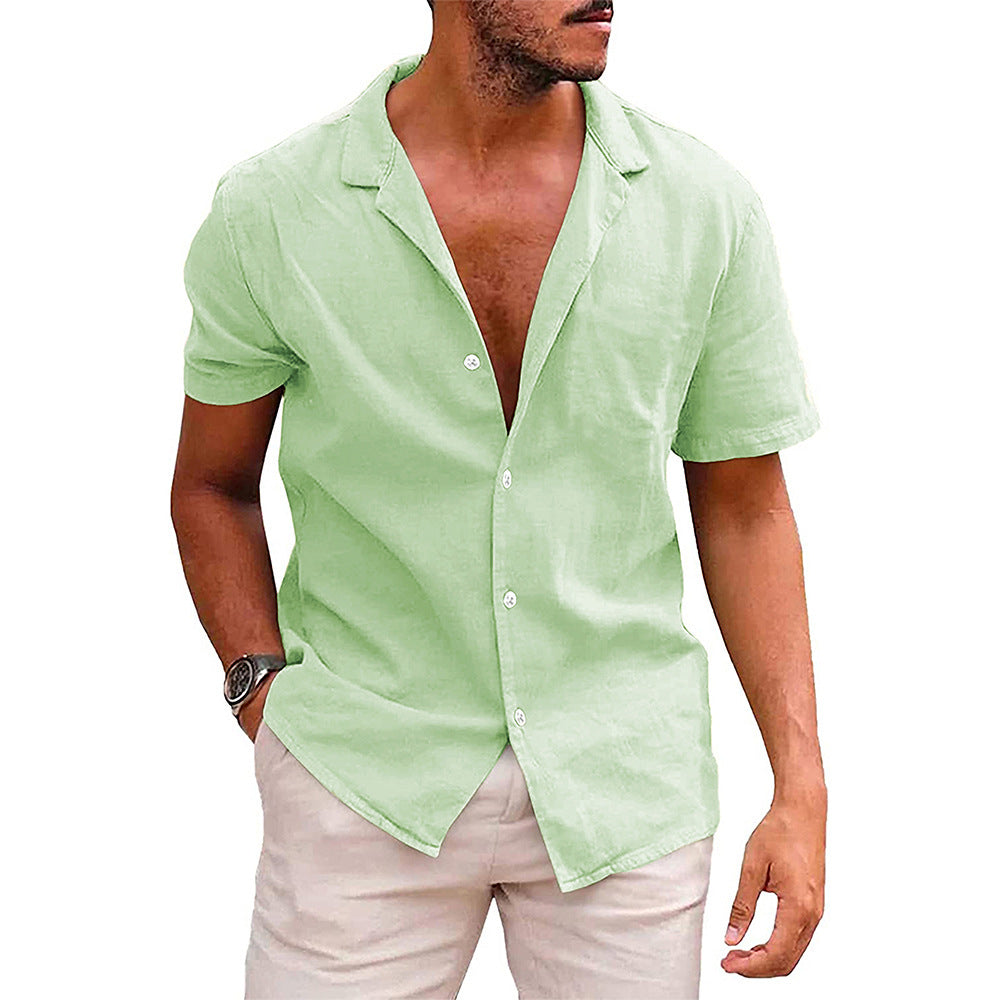 Men's casual shirt top in Black