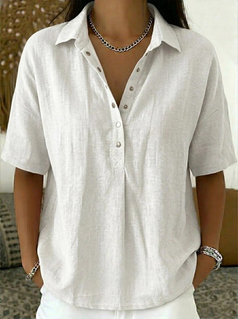 Women's casual shirt top in Black
