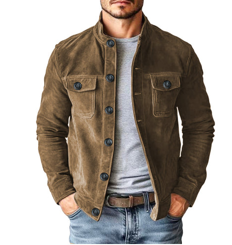 men's jacket - Vintage Single-breasted Jacket Men's Casual
