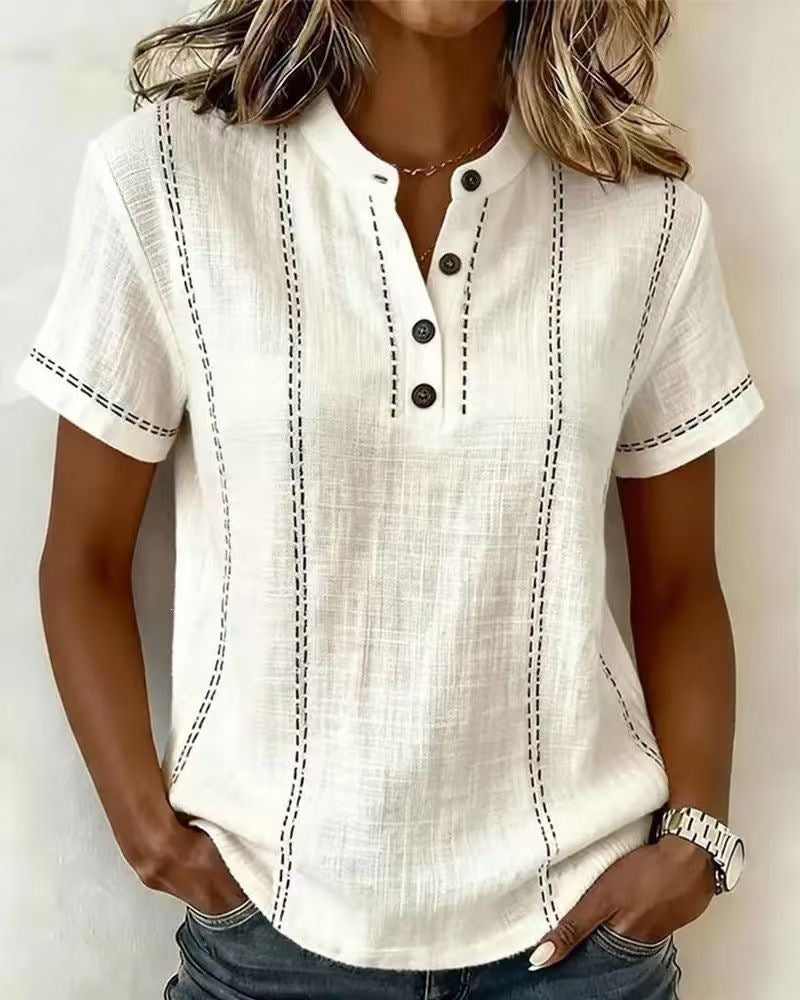 Women's casual shirt blouse in White