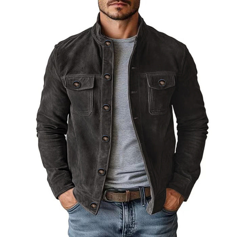 men's jacket - Vintage Single-breasted Jacket Men's Casual